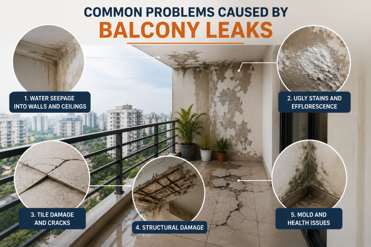 Common Problems Caused By Balcony Leaks
