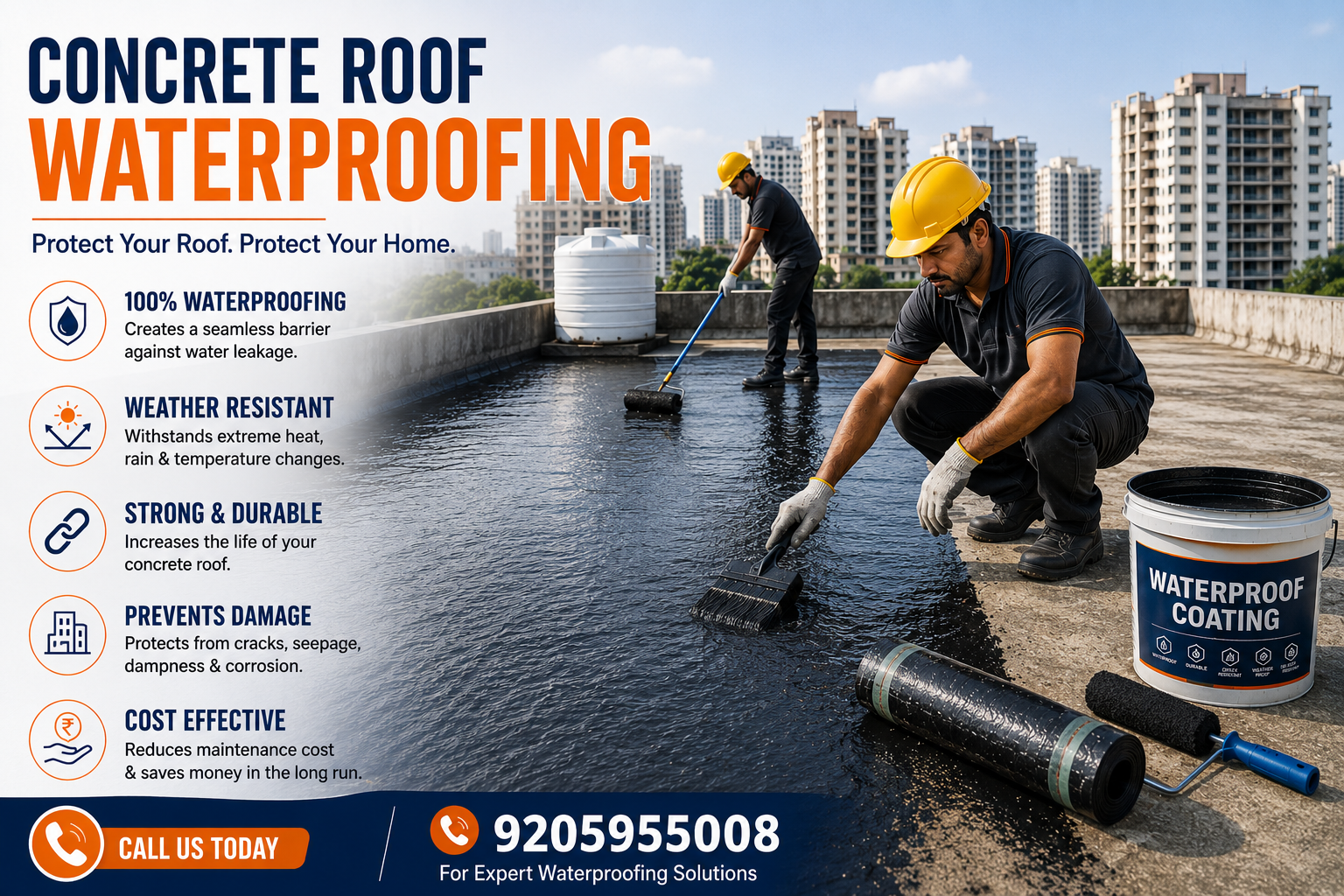 concrete roof waterproofing