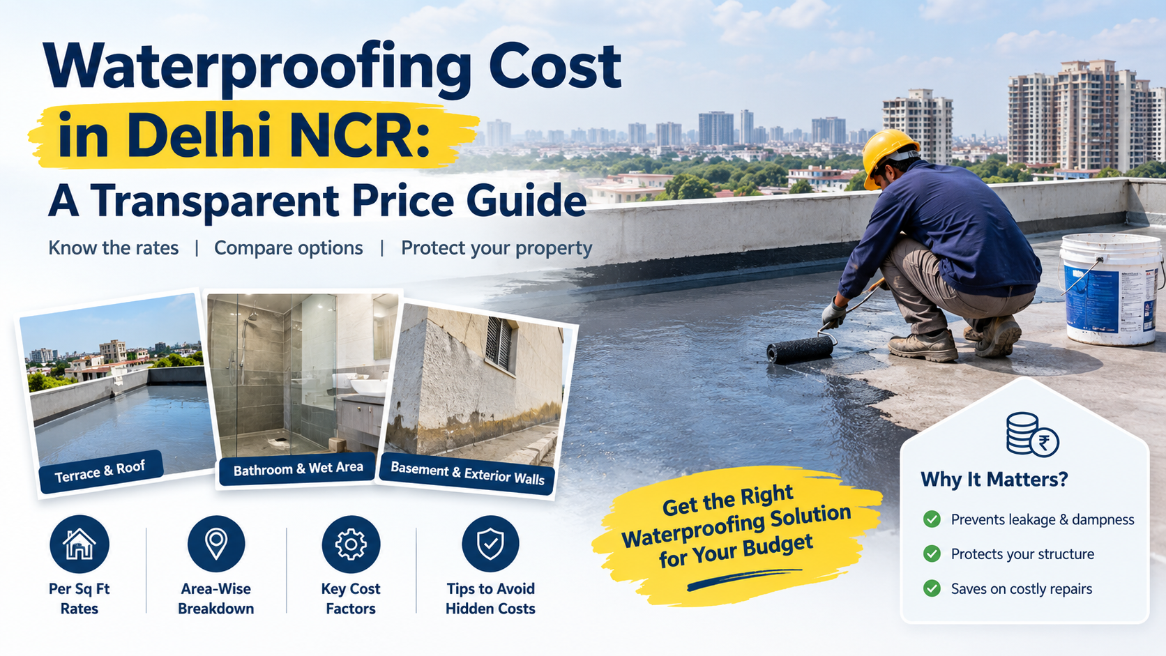 waterproofing cost delhi