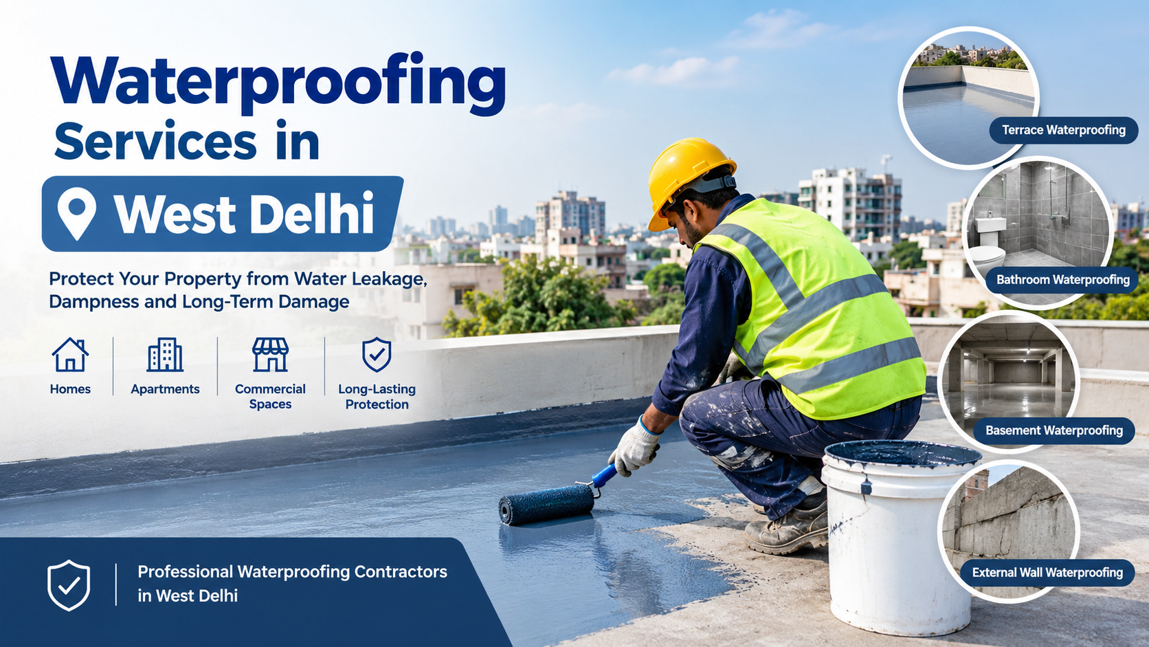 waterproofing contractors in west delhi