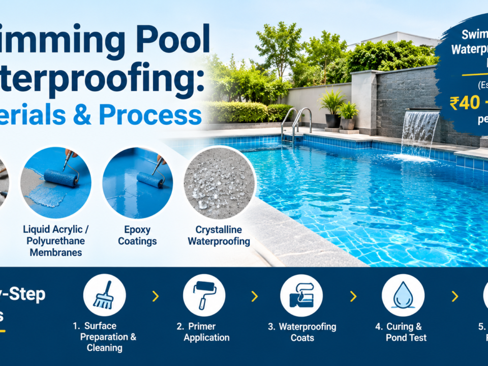 swimming pool waterproofing cost delhi