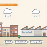 Faridabad older homes and industrial shed with waterproofing services: retrofit, industrial roofs, damp-proofing